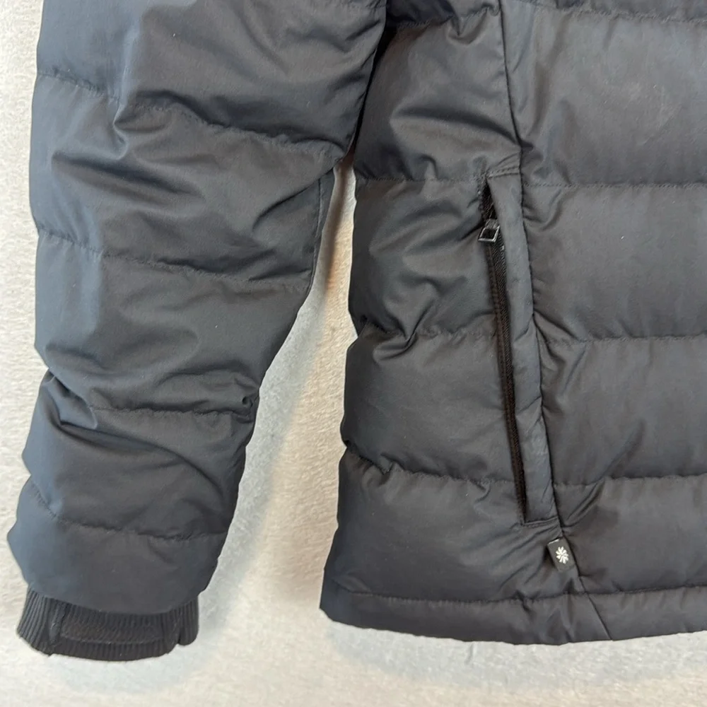 Athleta Girls can’t snow me down jacket black full zip up‎ coat size XXL -16